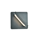 Atria // 6" Rotative LED Square Wall Sconce (Silver)