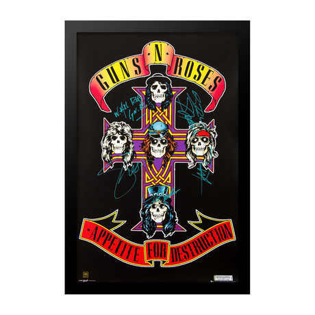 Framed + Signed Poster // Guns N' Roses