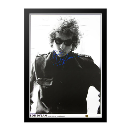 Framed + Signed Poster // Bob Dylan