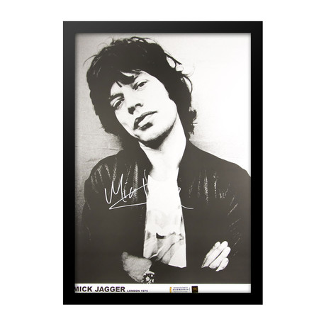 Framed + Signed Poster // Mick Jagger