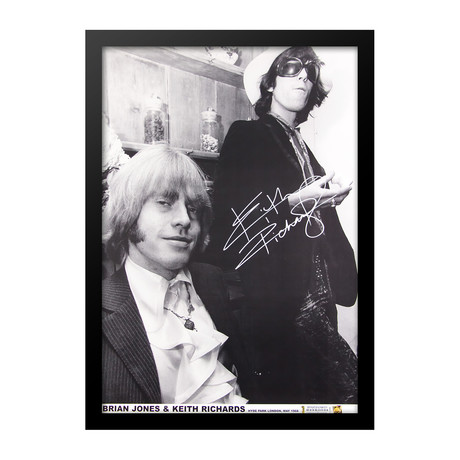 Framed + Signed Poster // Keith Richards
