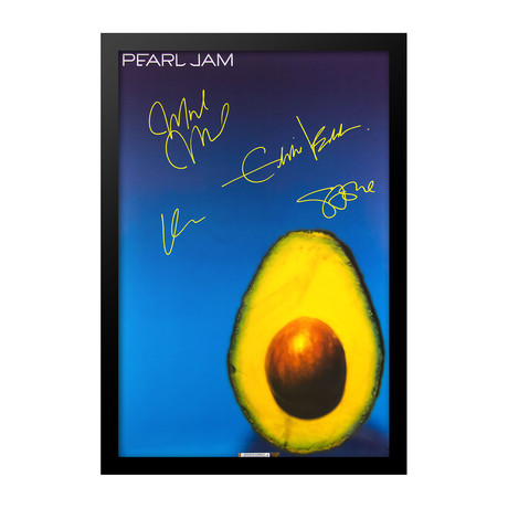 Framed + Signed Poster // Pearl Jam