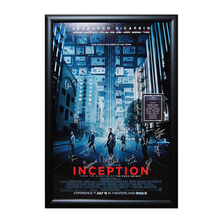 Signed Movie Poster // Inception