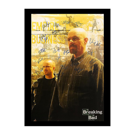 Signed + Framed Poster // Breaking Bad I