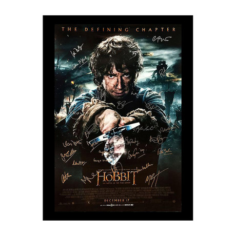 Signed Movie Poster // The Hobbit: Battle of the Five Armies