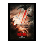 Signed Movie Poster // Godzilla 2014