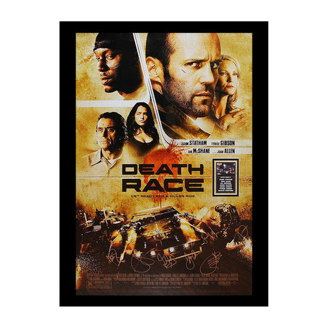 Signed Movie Poster // Death Race