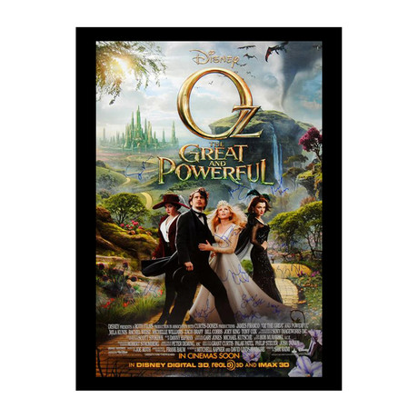 Signed Movie Poster // Oz: The Great & Powerful