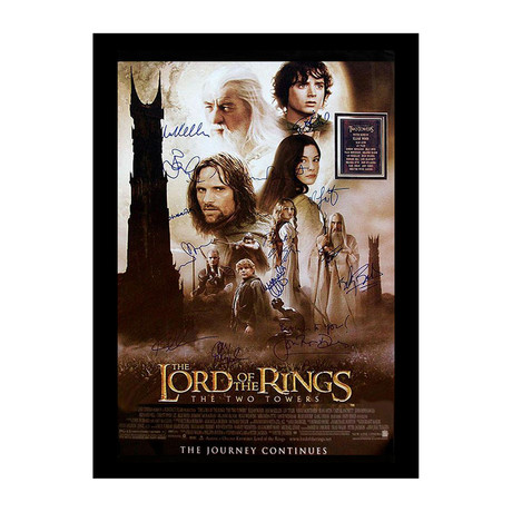 Signed Movie Poster // Lord of the Rings: The Two Towers