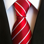 Monroe Tie // Red + White