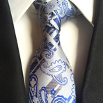 Windsor Tie // Blue + White