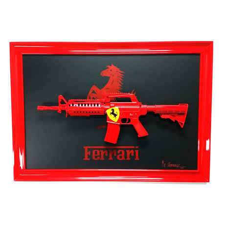 Ferrari Gun Art // Red