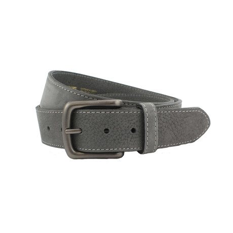 Kendal Soft Italian Nubuck Belt // Gray (32")