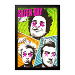 Framed Autographed Poster Green Day