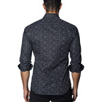 Printed Woven Button-Up // Black + White (S)