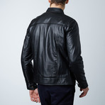 Hamilton Lamb Leather Biker Jacket // Black (Euro: 60)