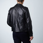 Clou Lamb Leather Biker Jacket // Black (Euro: 56)