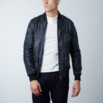 Gaudil Lamb Leather Jacket // Blue (Euro: 48)