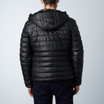 Teo Lamb Leather Puffer Jacket // Black (Euro: 46)