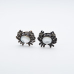 Crab W/ Marcasite Legs Cufflinks