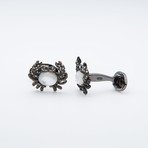 Crab W/ Marcasite Legs Cufflinks