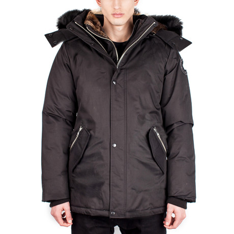 Luke Luxury Double Layer Jacket // Black + Black (S)