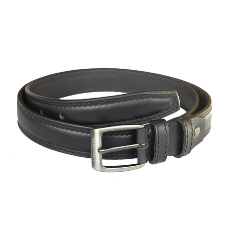 Leather Belt // Black (28)