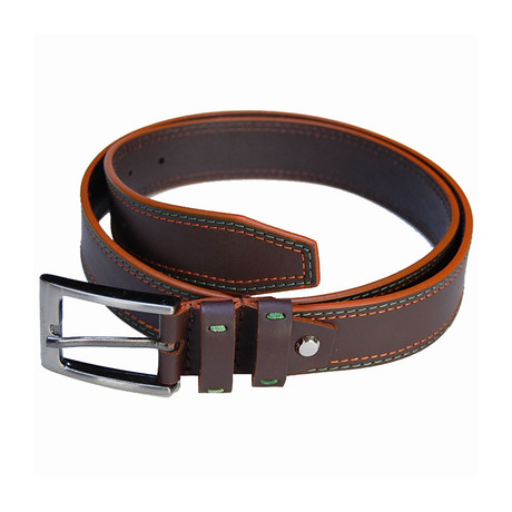 IC70635 Leather Belt // Brown (28)