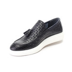 Woven Tassel Loafer Sneaker // Dark Blue (Euro: 40)