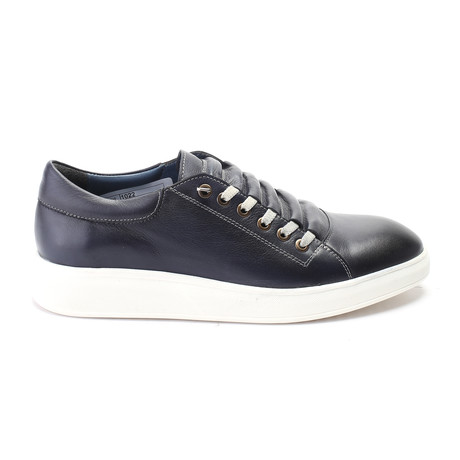 Concealed Lace Sneaker // Dark Blue (Euro: 38)