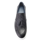 Woven Tassel Loafer Sneaker // Dark Blue (Euro: 40)