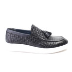 Woven Tassel Loafer Sneaker // Black (Euro: 39)