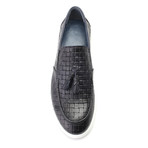 Woven Tassel Loafer Sneaker // Black (Euro: 38)