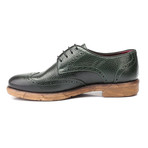 Distressed Wingtip Derby // Green (Euro: 40)