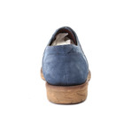 Carved Sole Derby // Dark Blue Suede (Euro: 40)