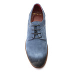 Carved Sole Derby // Dark Blue Suede (Euro: 40)