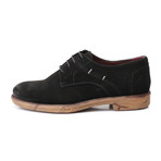 Carved Sole Derby // Black Suede (Euro: 40)