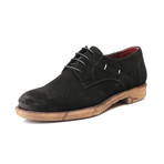 Carved Sole Derby // Black Suede (Euro: 40)