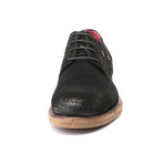 Carved Sole Derby // Black Suede (Euro: 40)