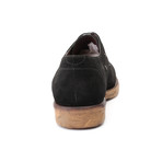 Carved Sole Derby // Black Suede (Euro: 40)