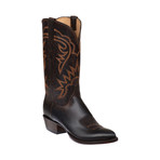 Goat Skin Western Boot // Chocolate // EE (Wide) (US: 8)