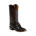 Lizard Horseman Style Western Boot // Black Cherry (US: 11)