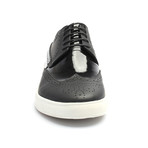 Mixed Texture Wingtip Derby Sneaker // Black (Euro: 44)