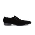 Suede Stanislaw Flat // Black (Euro: 45)