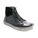 Zipper High-Top Sneaker // Black (Euro: 40)