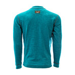 Crush Long Sleeve Henley // Ocean (S)