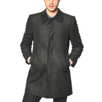 Miles Harringbone Overcoat (M)