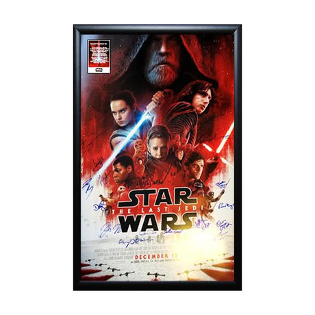 Signed Movie Poster // The Last Jedi // Poster I