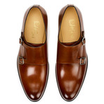 Double Monk Strap // Cognac (US: 8.5)