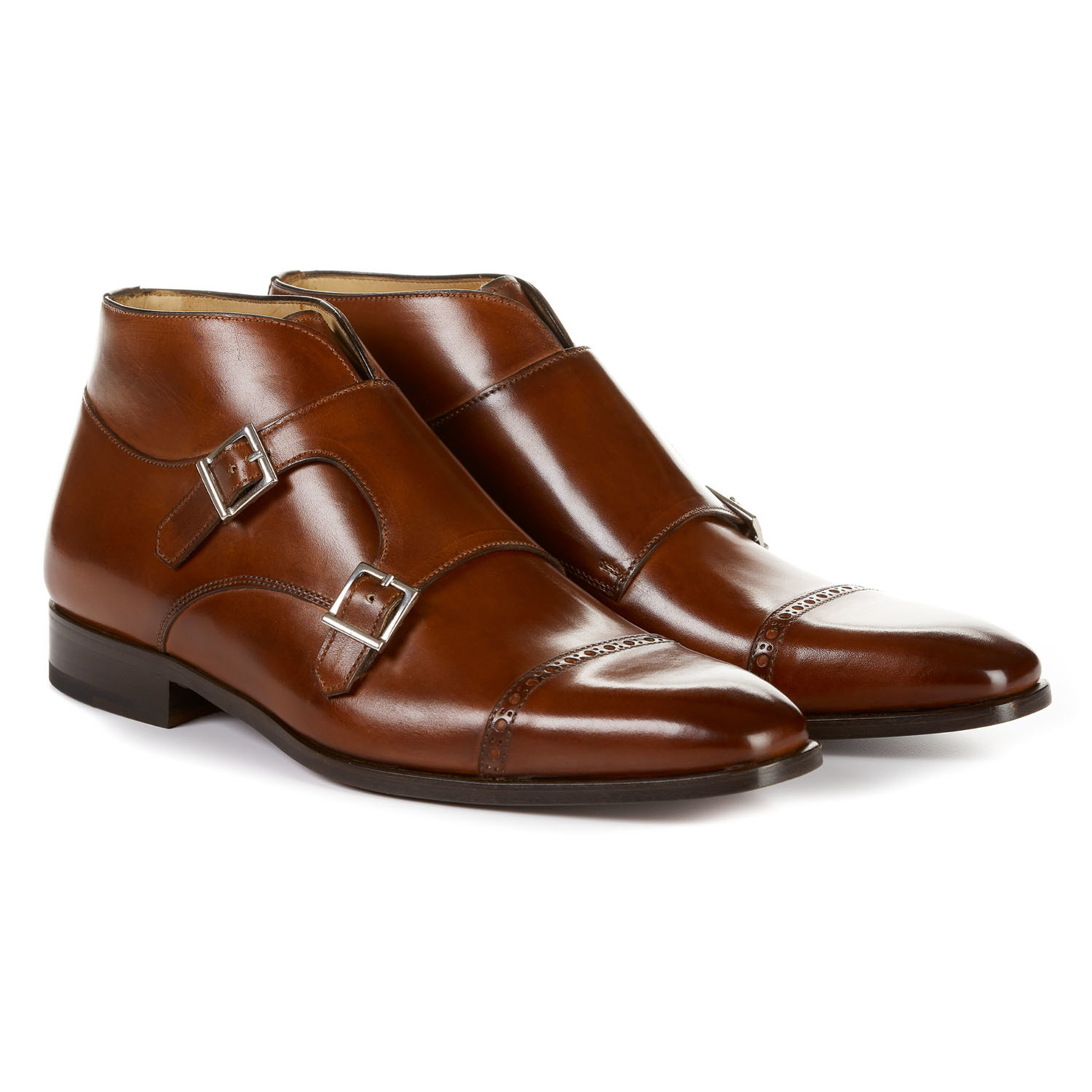 Double Monk Strap Boot // Cognac (US: 6) - Clearance: Boots - Touch of ...